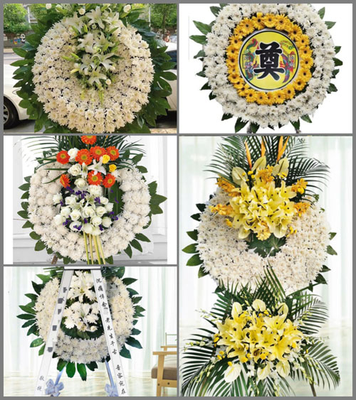 山西晋中灵石县翠峰镇欢坡村花圈速递